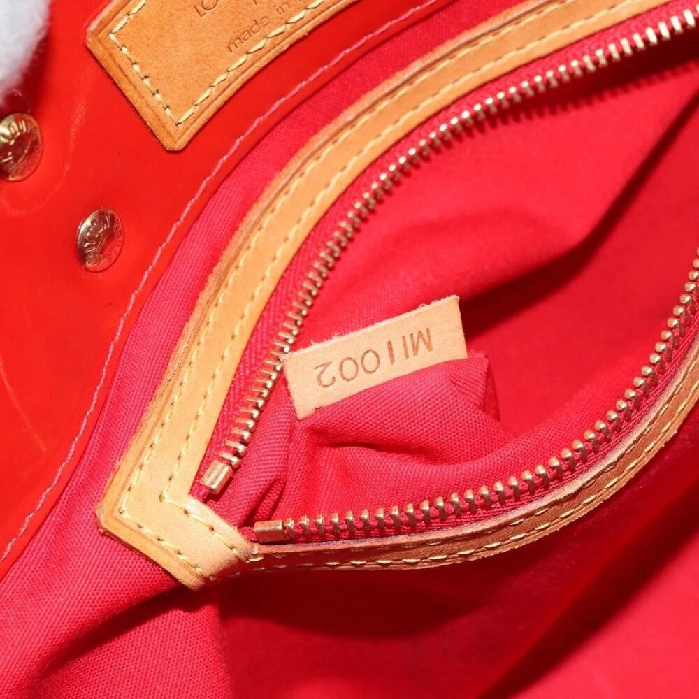 LOUIS VUITTON Monogram Vernis Reade PM Hand Bag Red Rouge M91088 LV Auth ep12416 - Picture 13 of 15